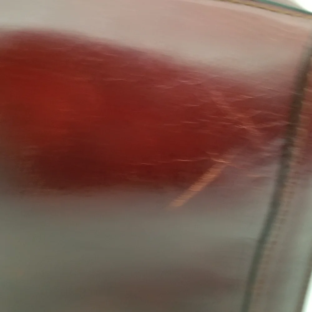 Bosca Maroon Leather Briefcase with Gold Accents